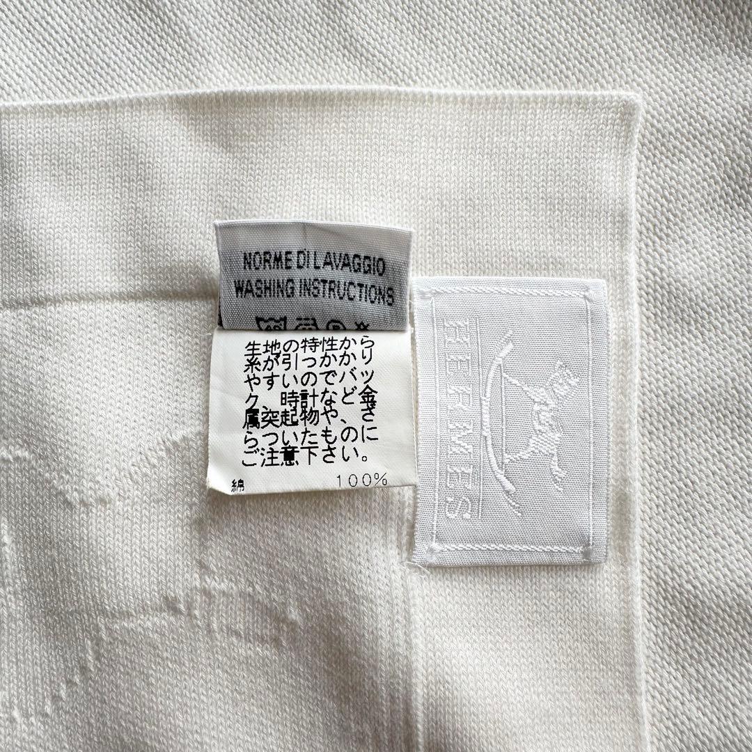 エルメス HERMÈS コットンブランケット ホワイト 馬柄 新品未使用