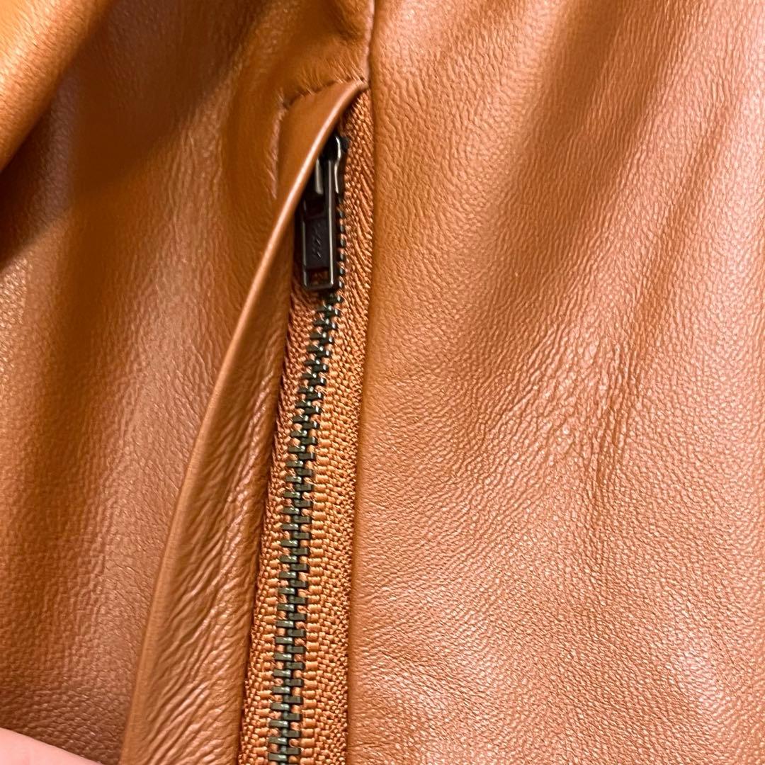 極美品　ロデオクラウンズ　ラムレザー　ジャケット　ブルゾン　フォックスファー