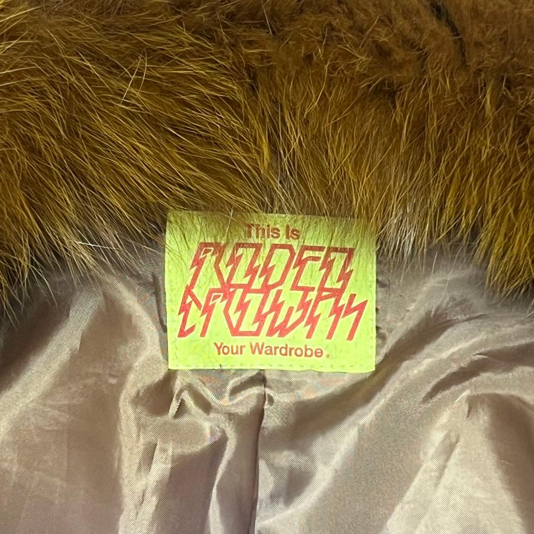 極美品　ロデオクラウンズ　ラムレザー　ジャケット　ブルゾン　フォックスファー