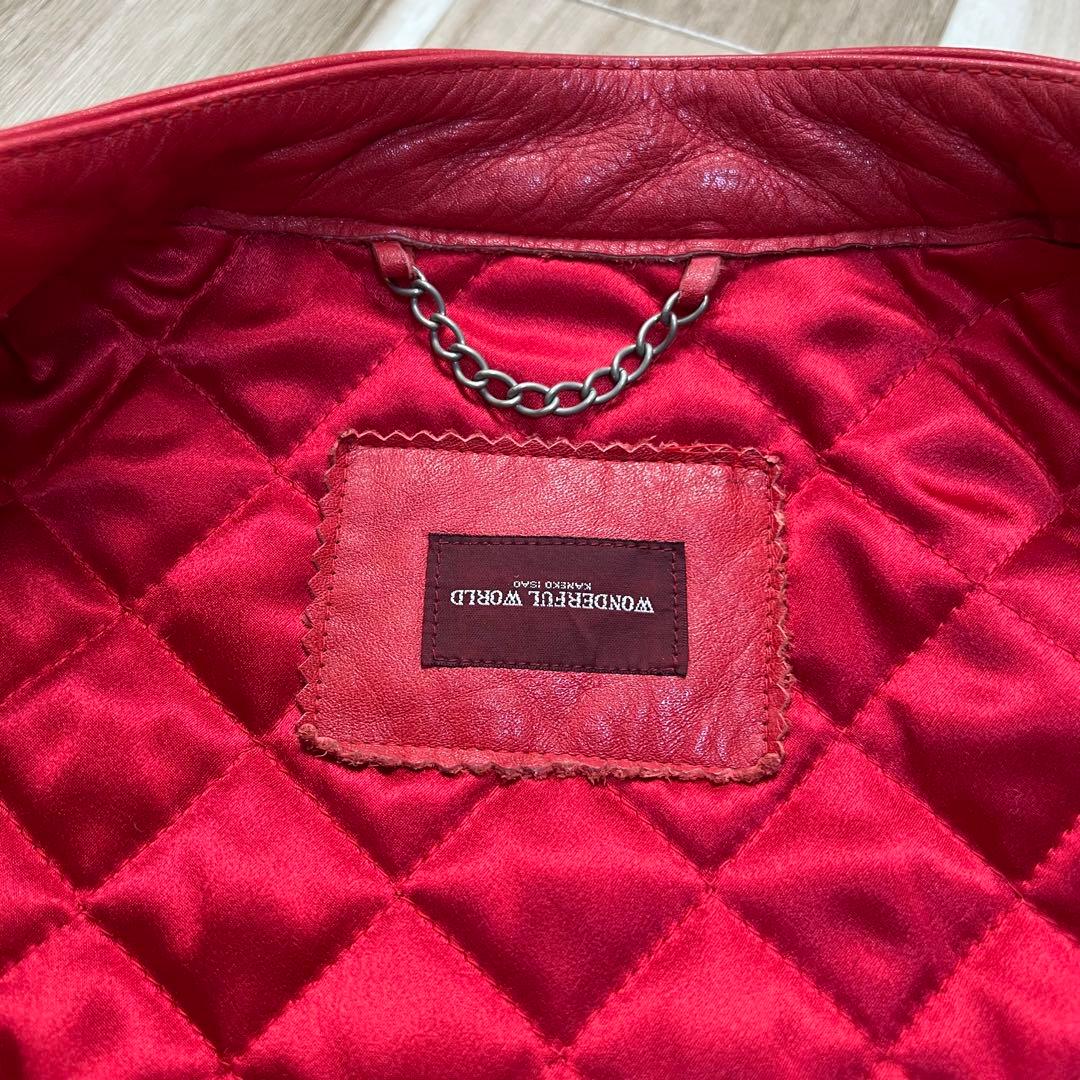 ワンダフル　ワールド　牛革　ライダース　ジャケット　(最終価格)