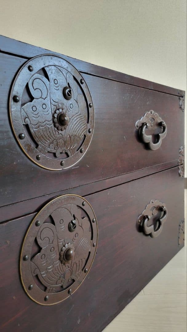 東北地方の時代箪笥　 米沢箪笥　時代箪笥 和インテリア　TVボード