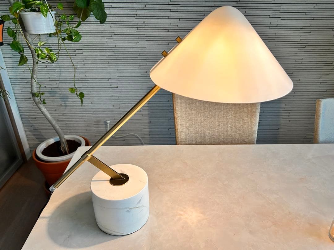 shi-na大川家具マーブル柄ダイニングテーブル180サイズ　【注意】脚