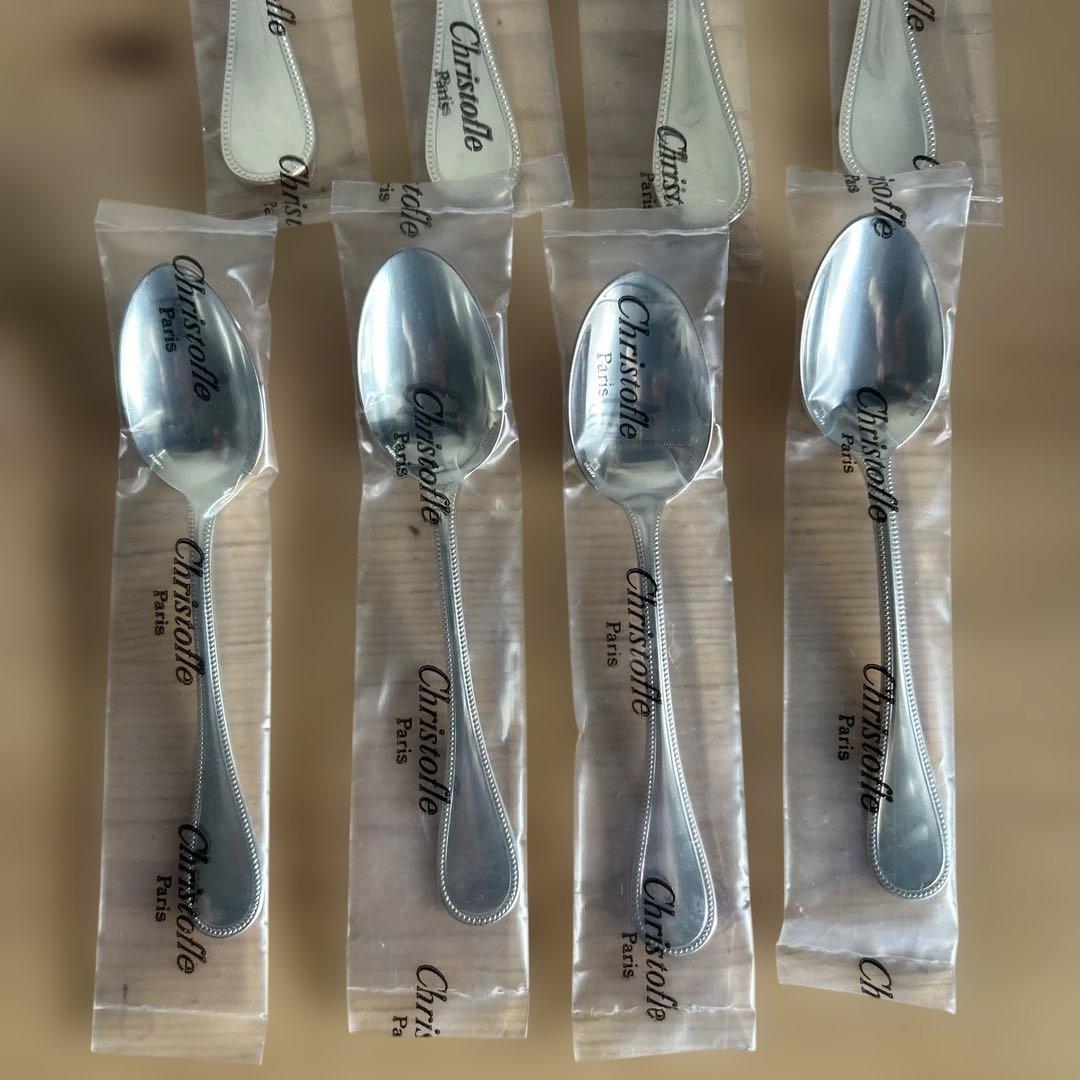 未使用品 クリストフル　フォーク　スプーン　計8本