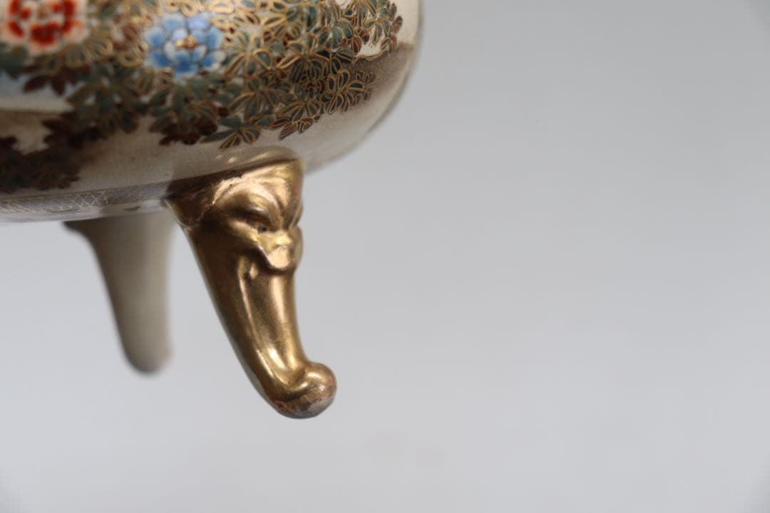 本薩摩　極上　香炉　純銀ぼや蓋　送料込み250708