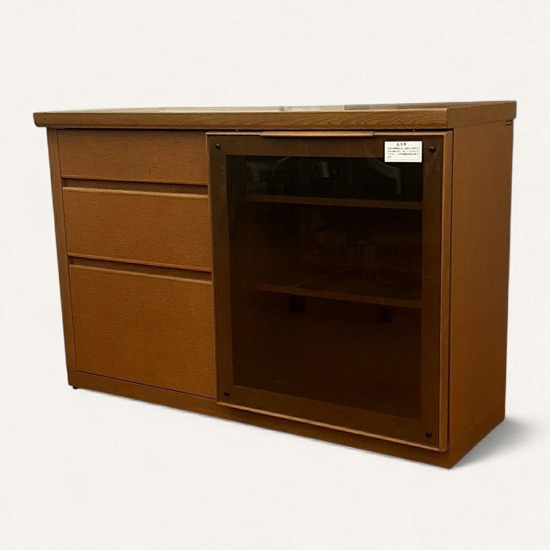 カリモク家具 サイドボード HU42 オーク 幅120 キャビネット