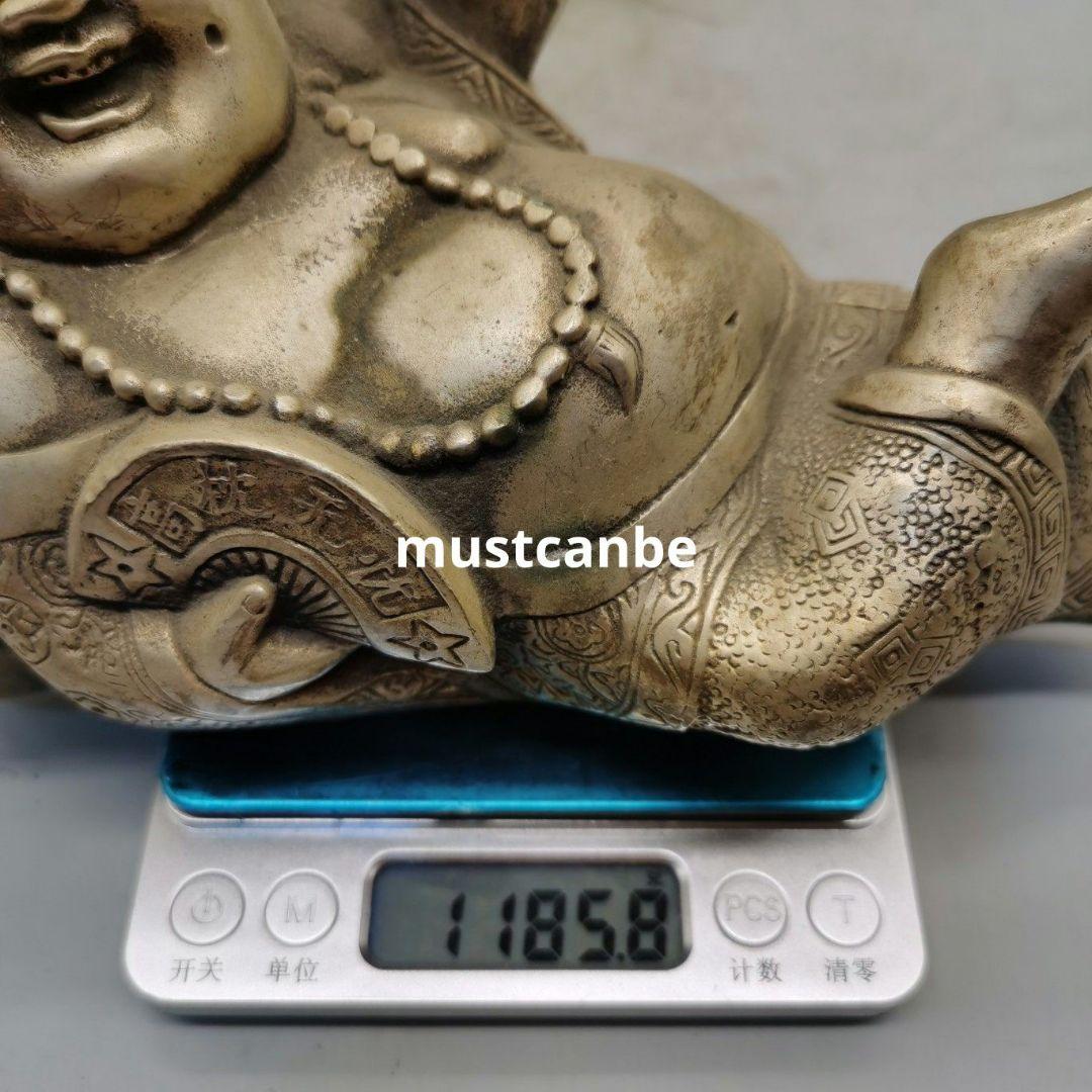 仏教美術 仏像 高枕憂いなし弥勒仏 客間お 茶台 事務机 工芸品 置物