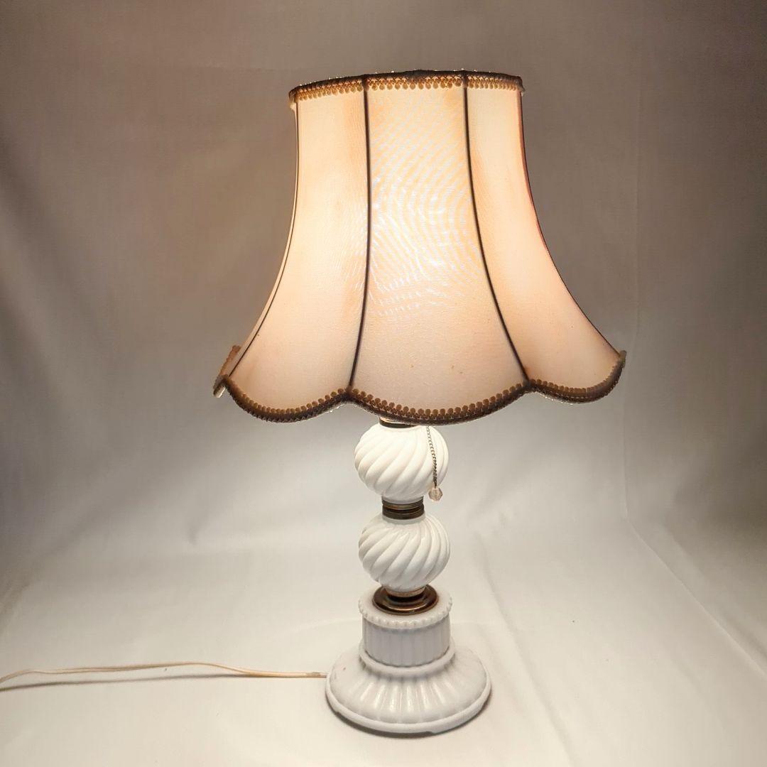 昭和レトロ　ナショナル　松下電器 陶器製 テーブルランプスタンド 　外箱付