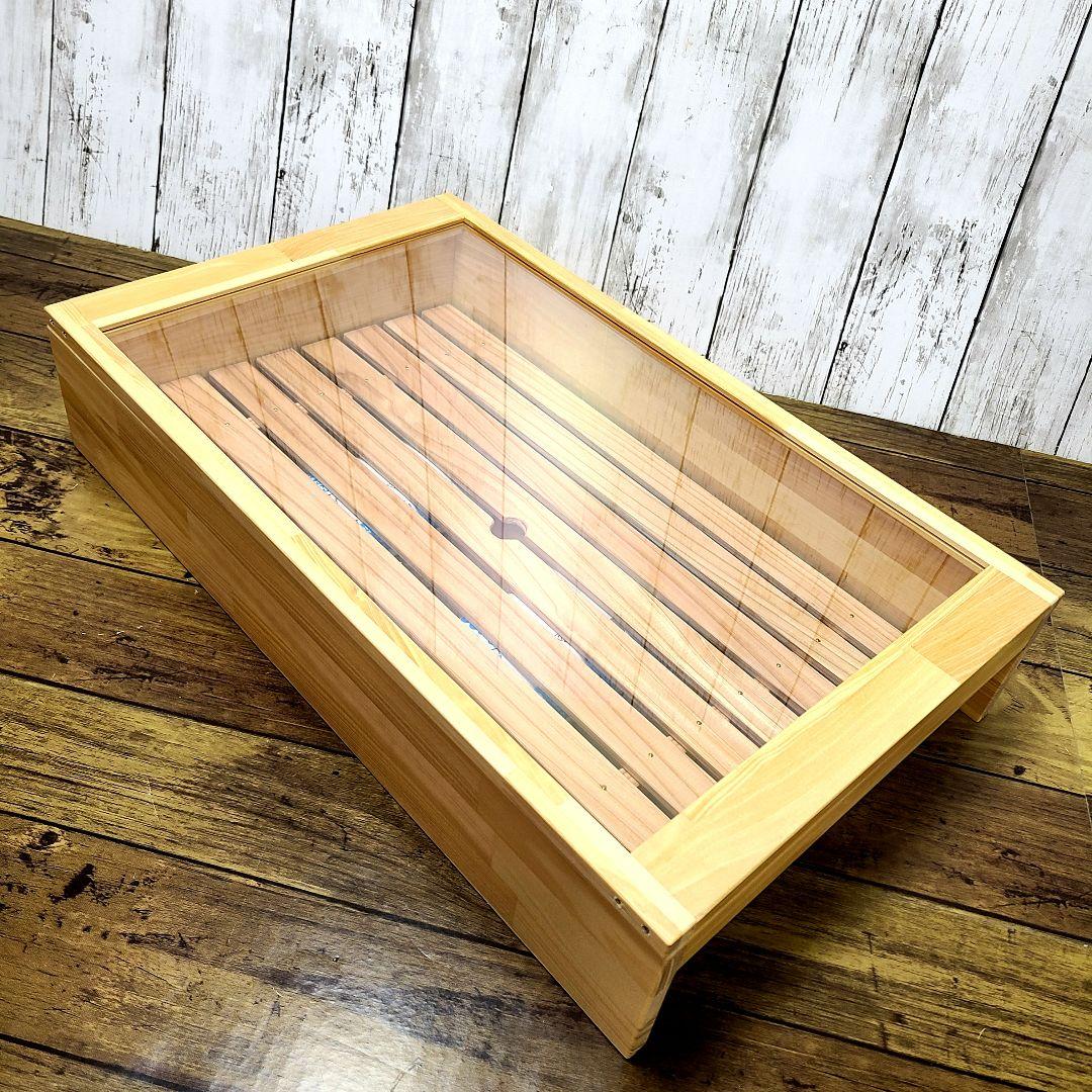 No15193【新品】 寿司ネタケース ネタ箱　目皿・アクリル蓋付【保冷剤付き】