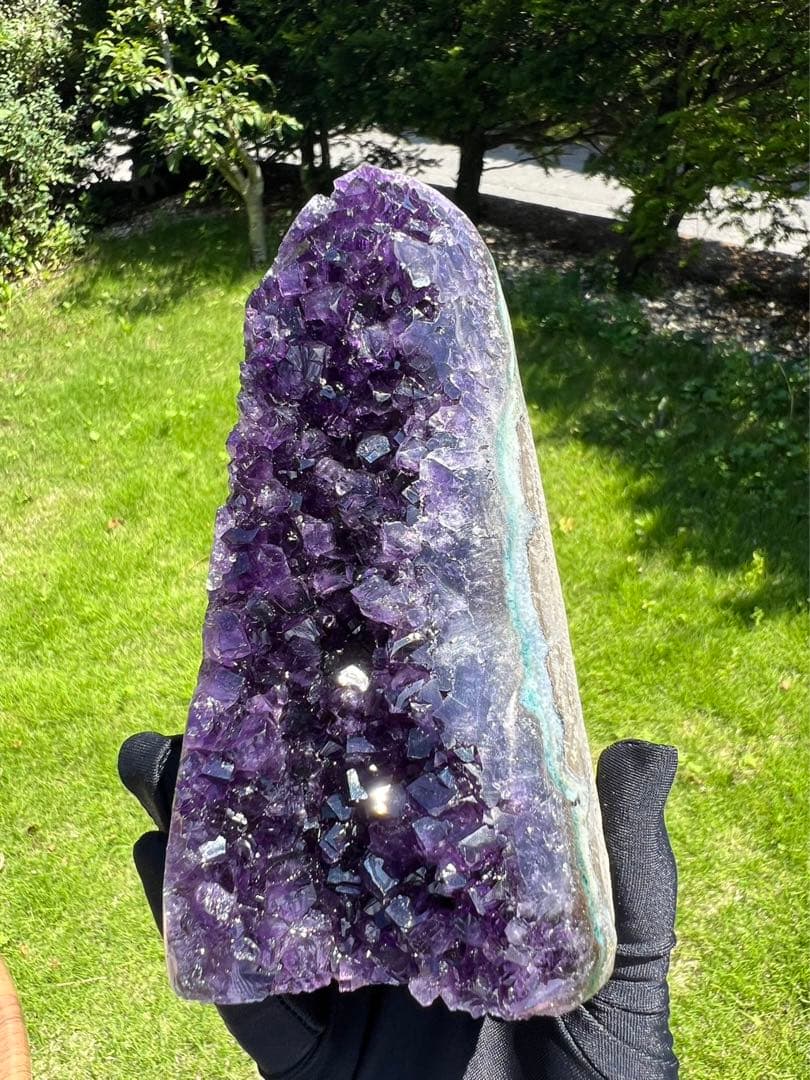 A727 高品質アメジストドーム クラスター ウルグアイ産 パワーストーン