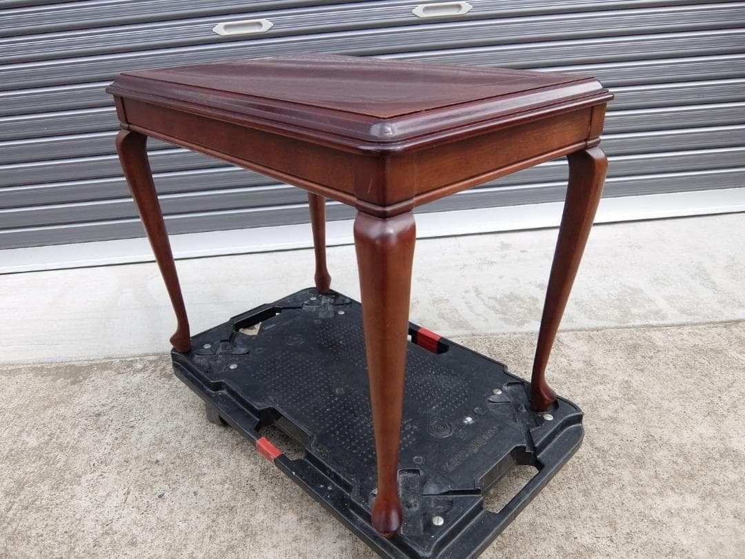 390　マルニ木工 サイドテーブル 天然木 アンティーク 猫脚