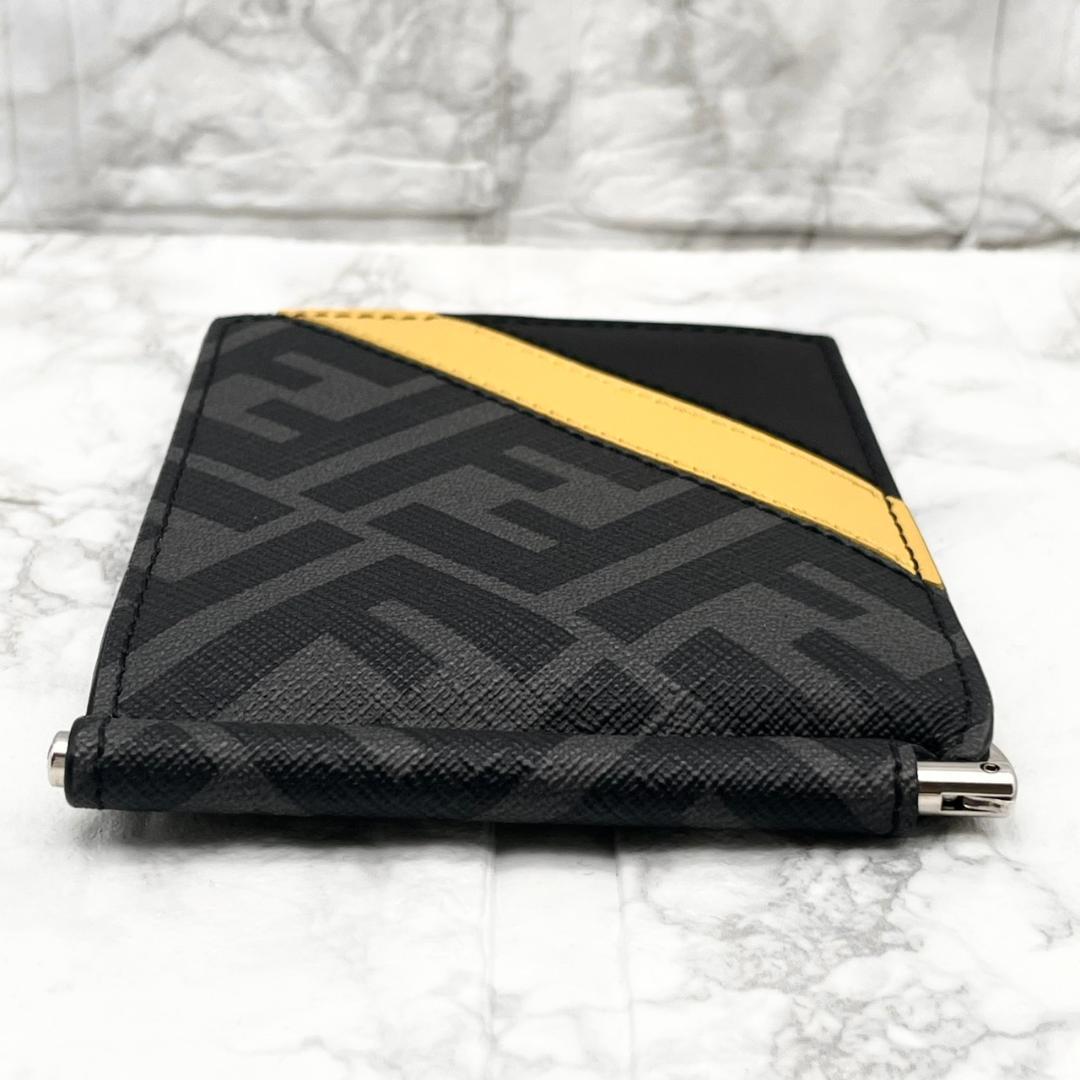 未使用✨フェンディ マネークリップ FF ズッカ ダイアゴナル バイカラー