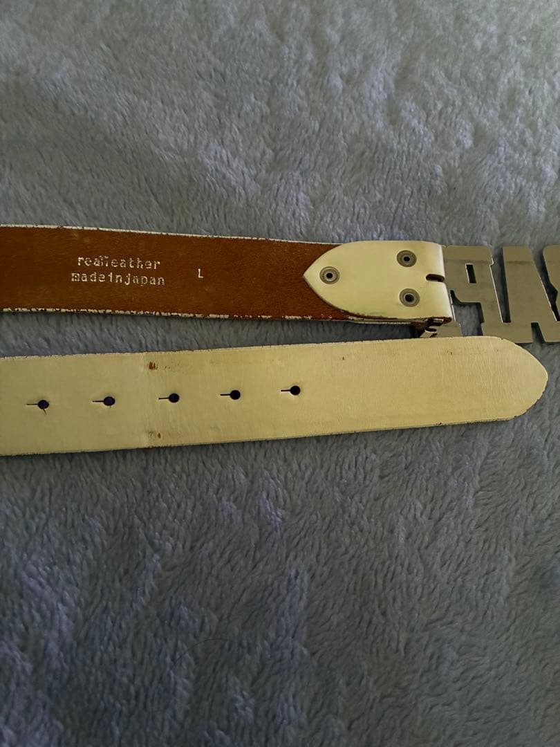 A BATHING APE ベルトロゴ マルチカラー レザー ベルト