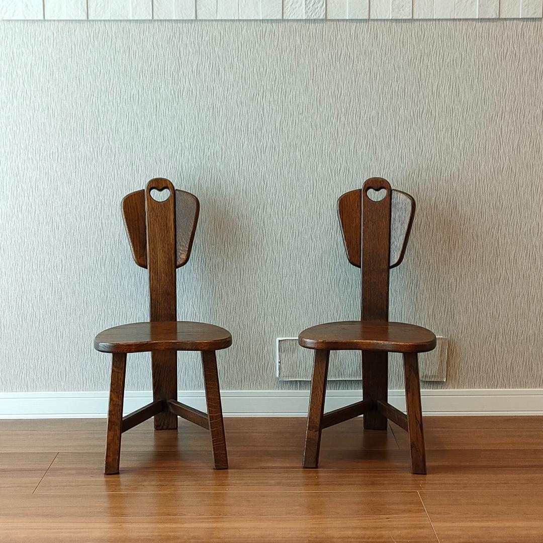 美品　オランダ製　ダッチカントリーチェア　2脚セット