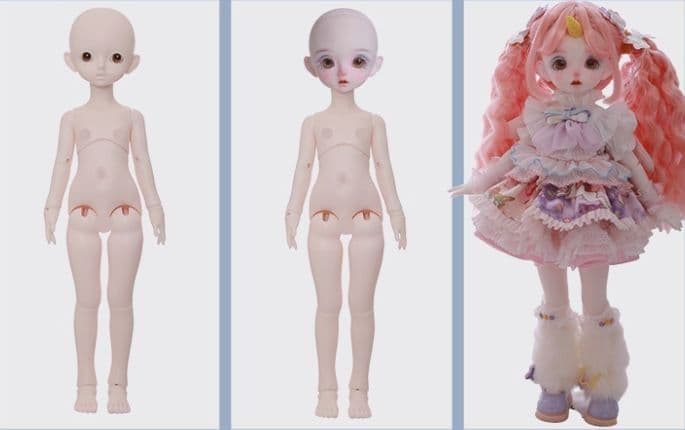 AX503 BJD 1/6 ドール本体 JiuMi 球体関節人形 ハンドメイド