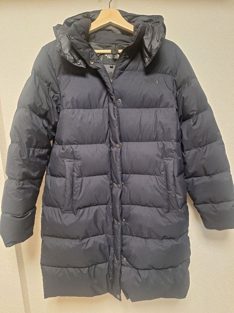【Chita】THE NORTH FACEフード付きダウンコートLネイビー