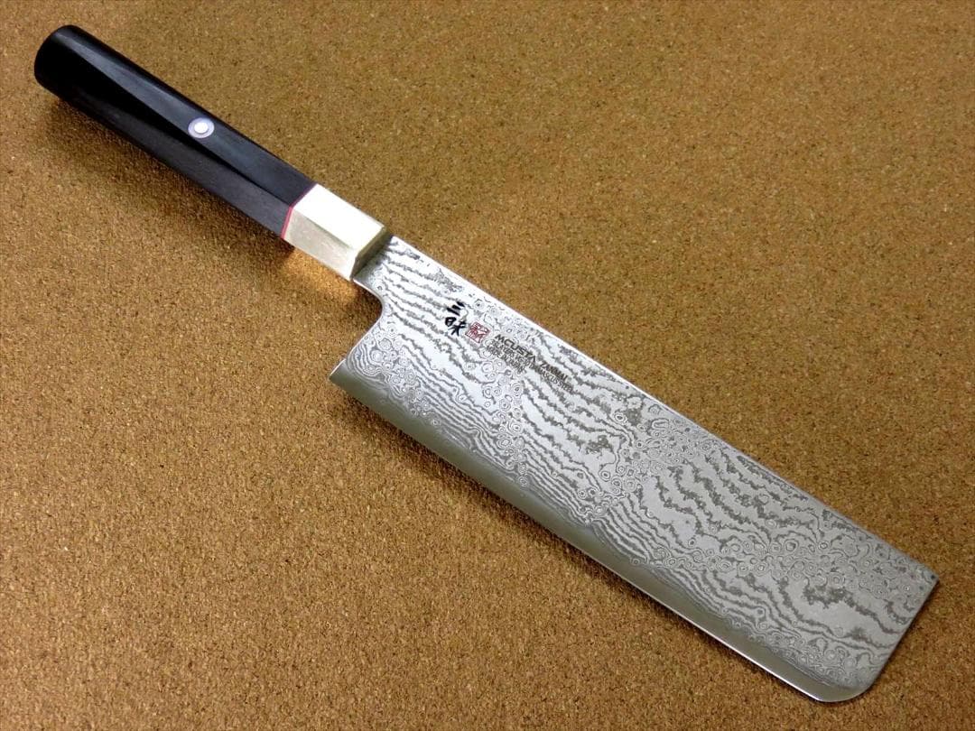 関の刃物 菜切り包丁 165mm 三昧 ハイブリッド スプラッシュ ダマスカス