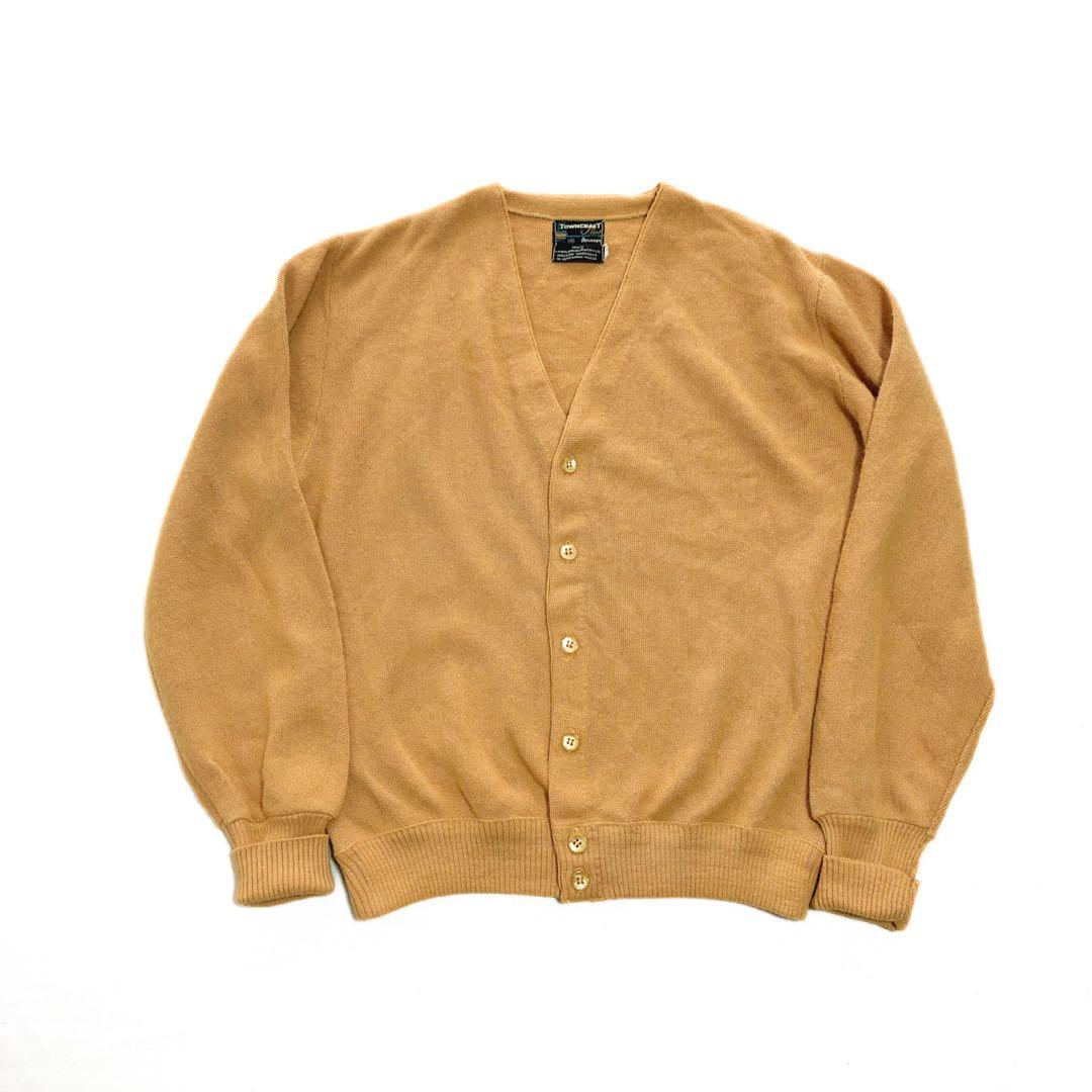 60s Towncraft タウンクラフト アクリル ニット カーディガン S