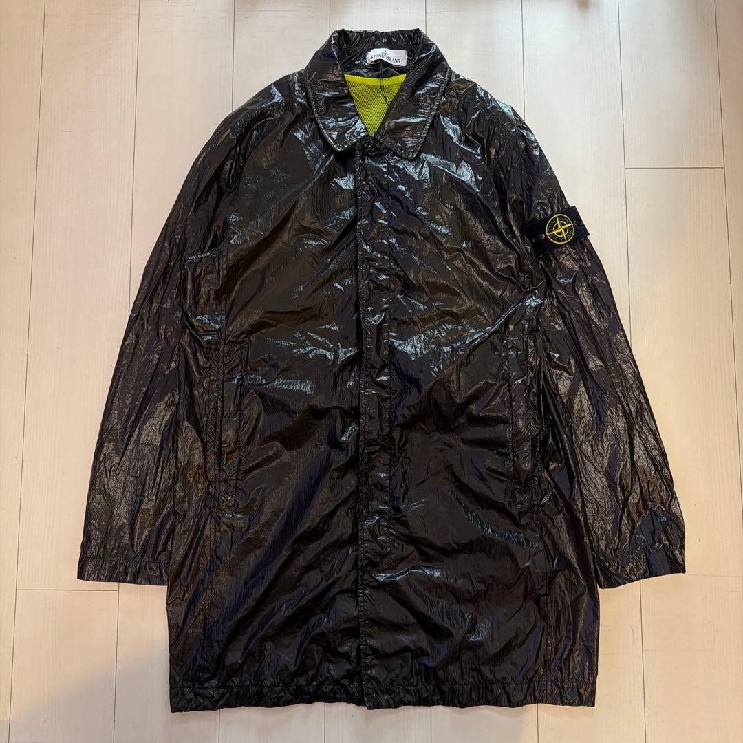 高品質！Stone  メタルナイロンステンカラーコート 着脱可！