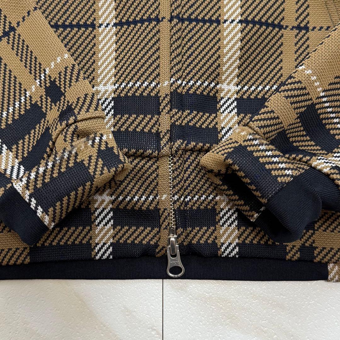 極美品✨ パーリーゲイツ フルジップパーカー チェック PG ロゴ