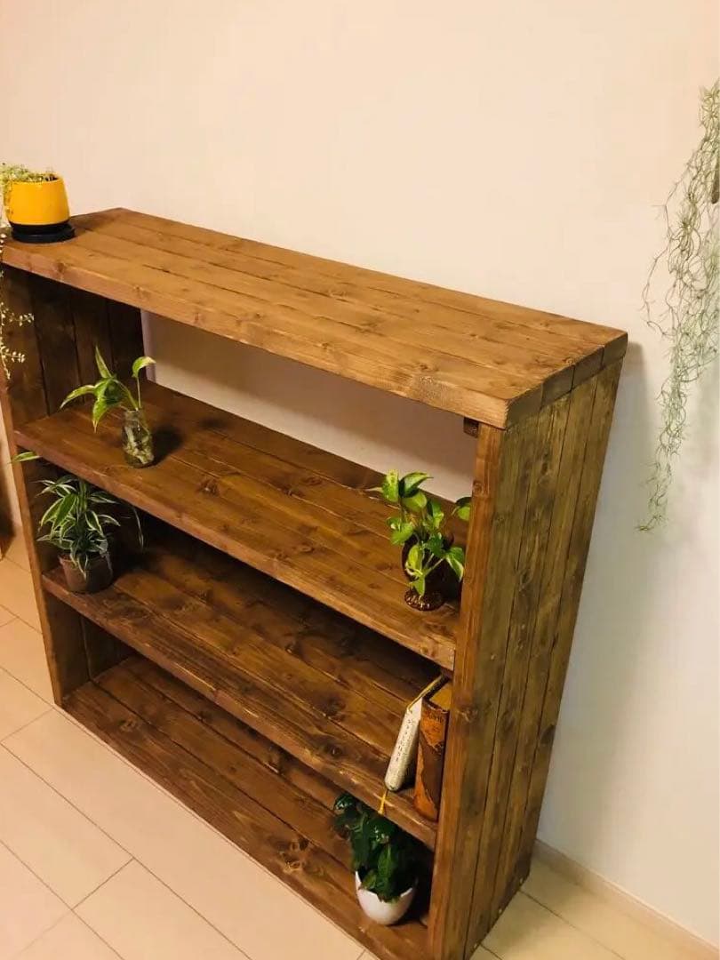 大きな本棚　食器棚　ブックシェルフ　キッチンラック　オープンラック　雑貨棚