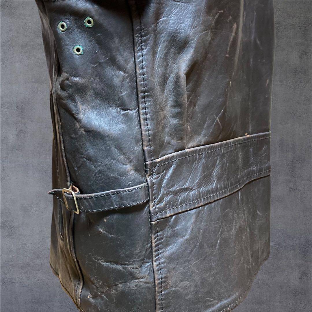 80s Vintage SamWalker シングルライダース エアロレザー馬革