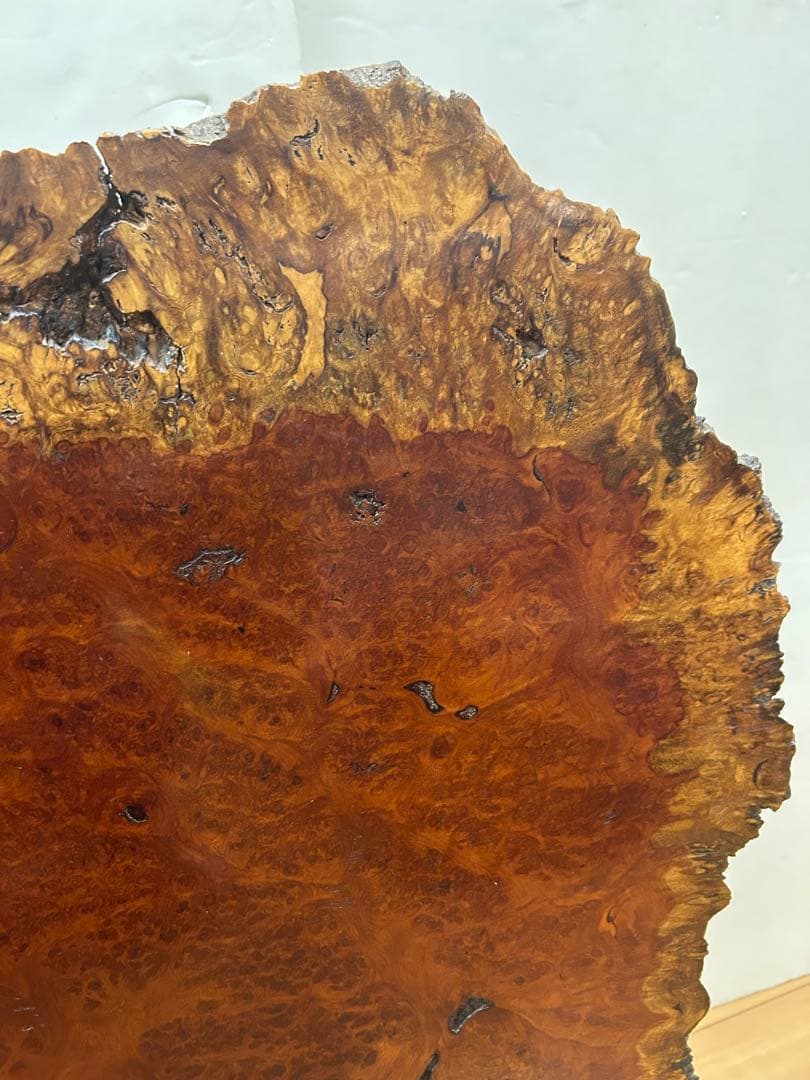 花梨瘤 衝立 一枚板 天然木 玉杢 花梨瘤杢 スタンド付　送料込み