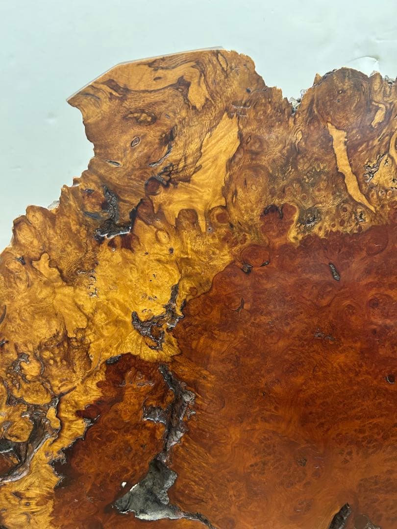 花梨瘤 衝立 一枚板 天然木 玉杢 花梨瘤杢 スタンド付　送料込み