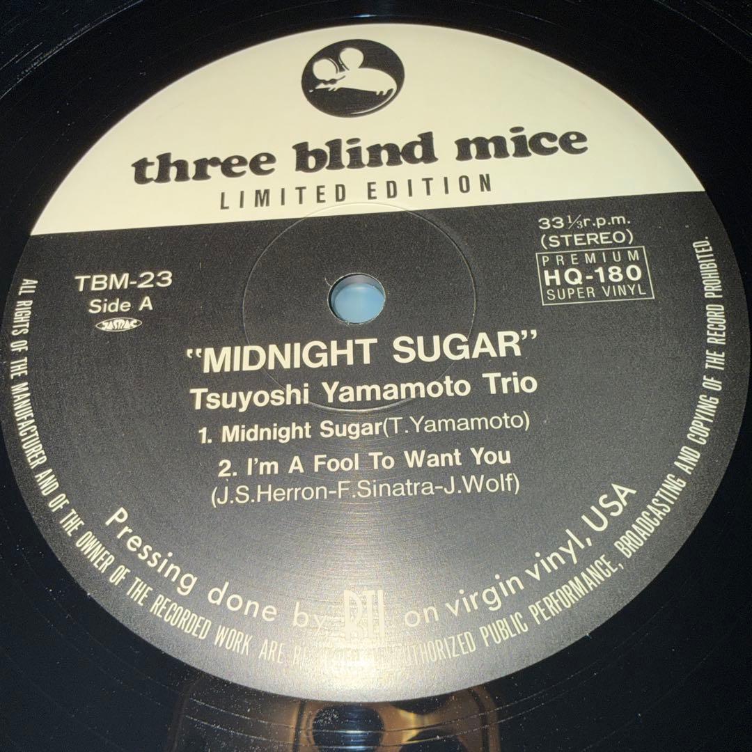 LP12in和jazz盤 山本剛 MIDNIGHT SUGAR 盤ジャケ帯良好