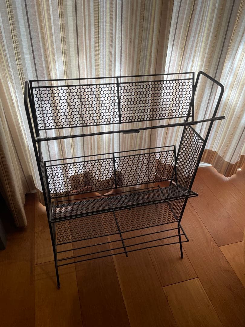 50年代　60年代 ミッドセンチュリー　マガジンシェルフ　アイアン棚