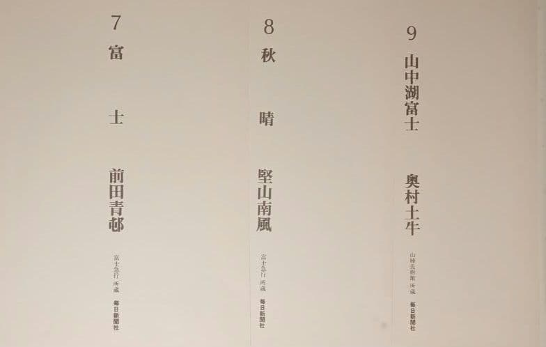 額装用画集有名日本画家富士12景 印刷です昭和52年毎日新聞社出版