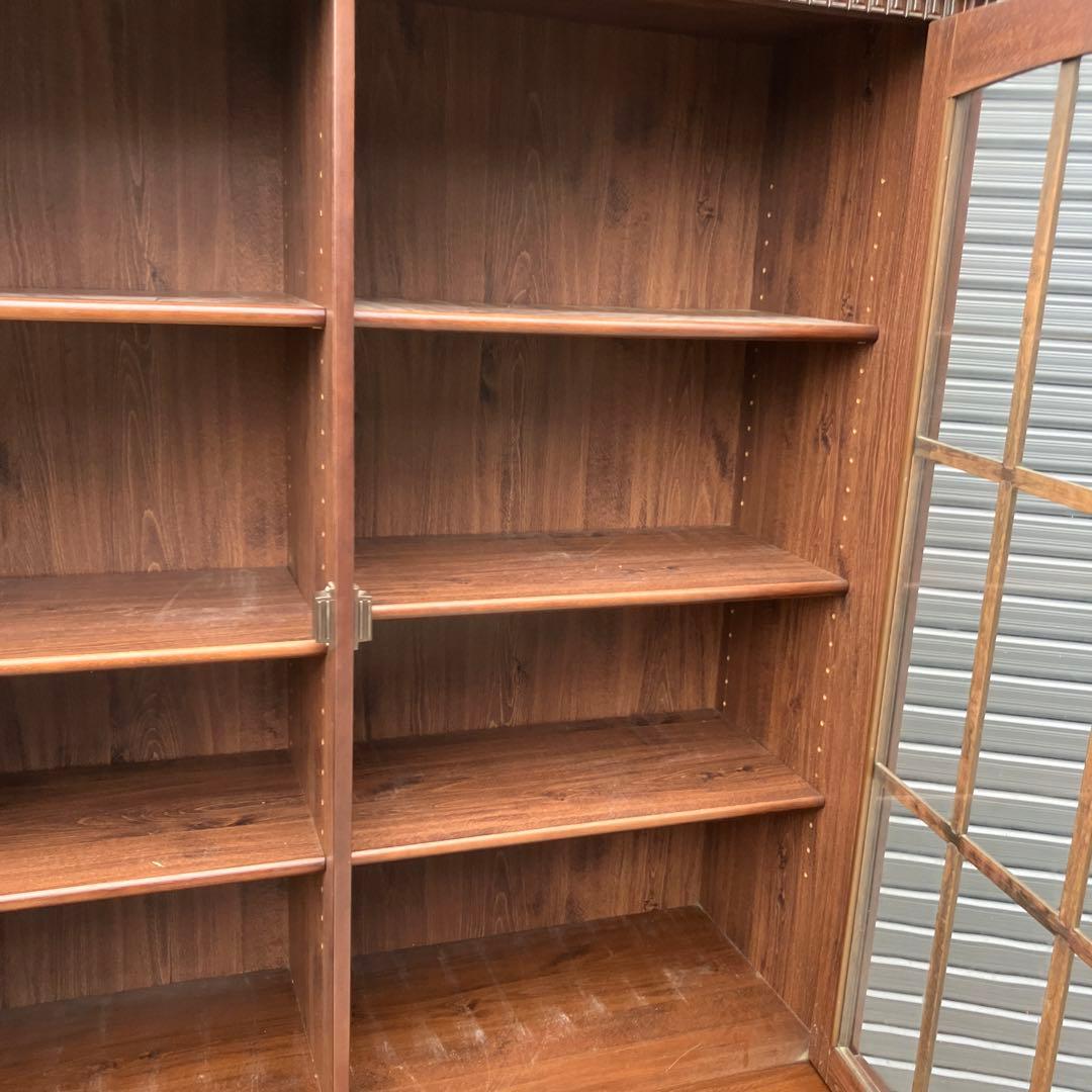 アンティーク 木製カップボード サイドボード 飾り棚 大型 食器棚 ビンテージ