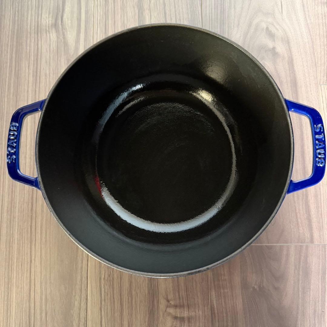 ストウブ　フレンチルースター　ブルー　　24cm