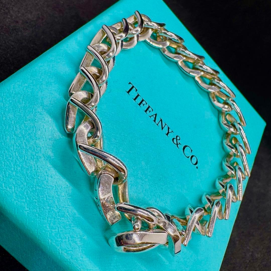 む*ゃ様 22コマ　ティファニー フォージ ミディアム リンク ブレスレット シ