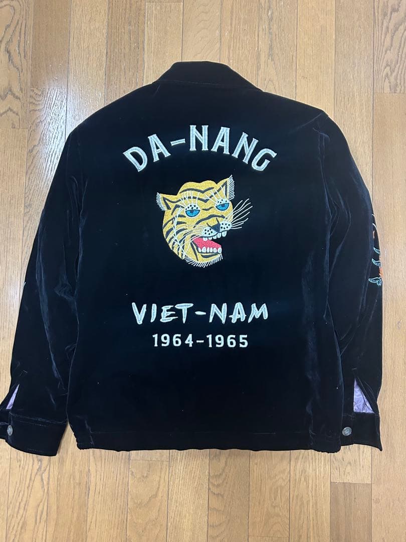 ヒューストン ベトジャン 別珍 ベトナムジャケット 中綿入り 虎