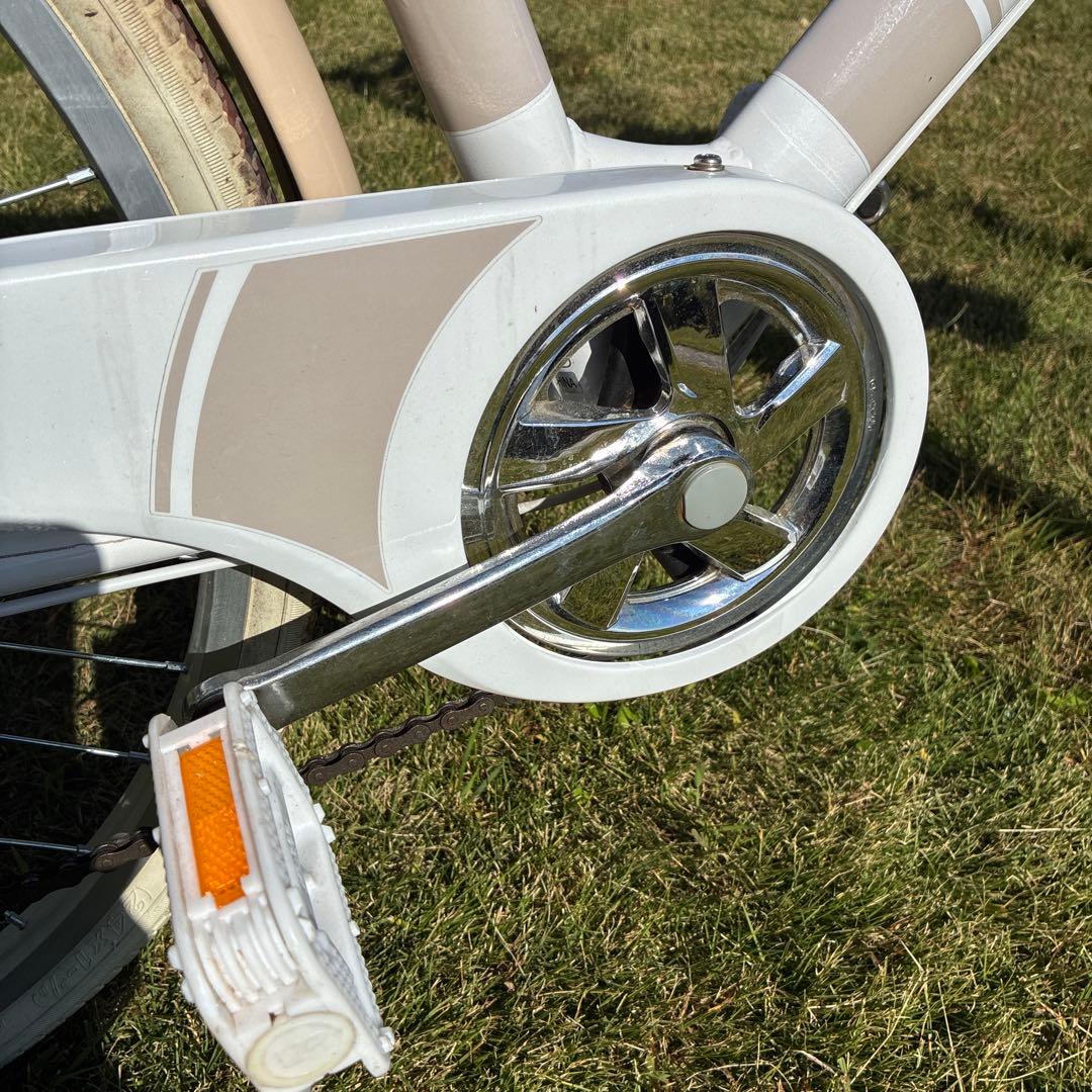 【専用】【手渡し限定】子供用自転車 ホワイト フロントバスケット付き 24インチ