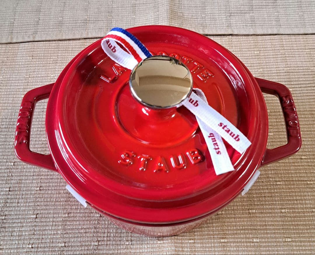 STAUB 鋳鉄 両手鍋 レッド 14cm