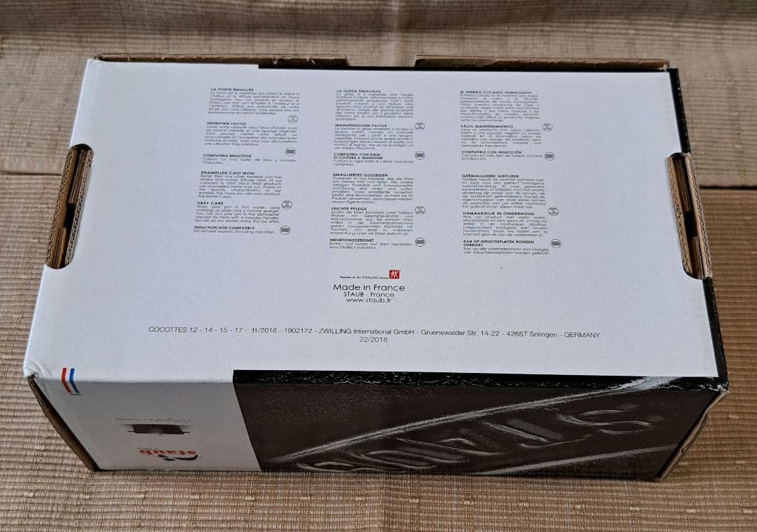 STAUB 鋳鉄 両手鍋 レッド 14cm