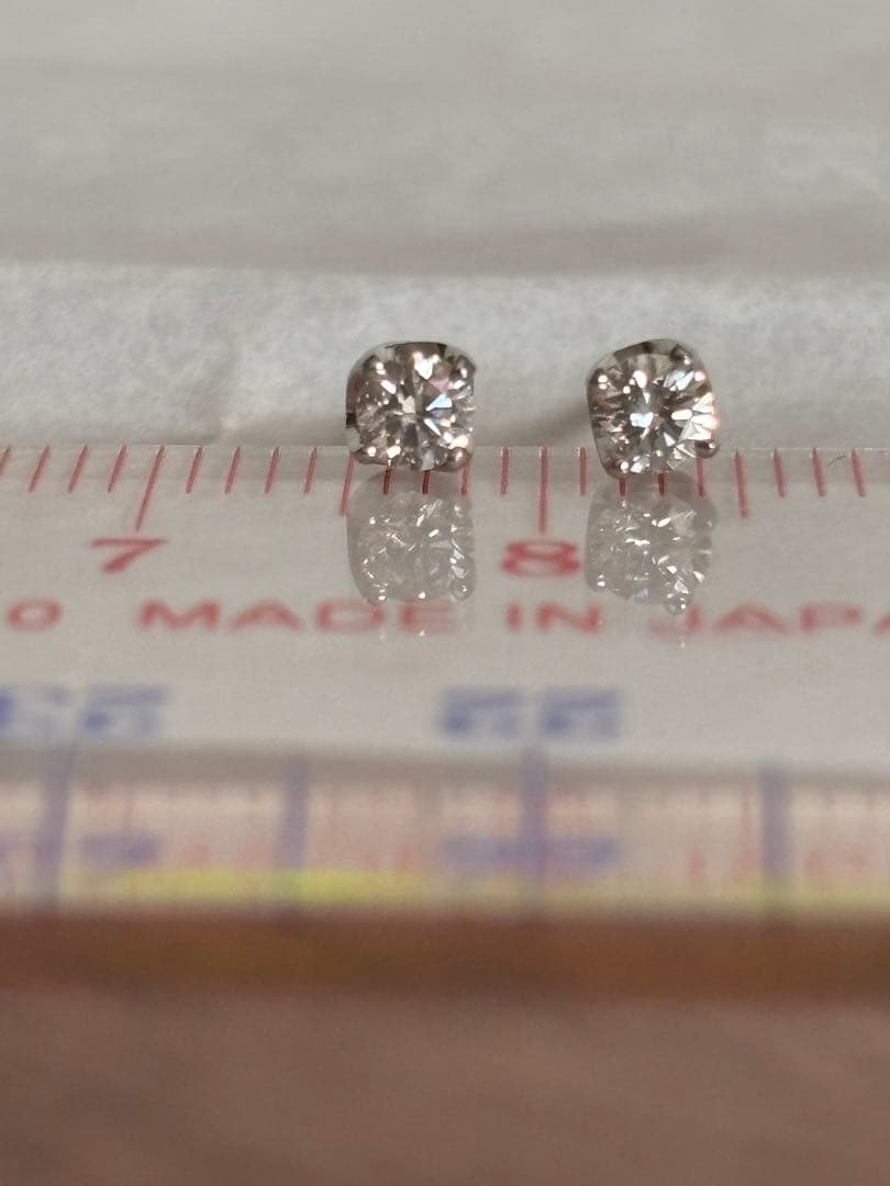 ダイヤモンドピアス 計0.2カラット プラチナ900