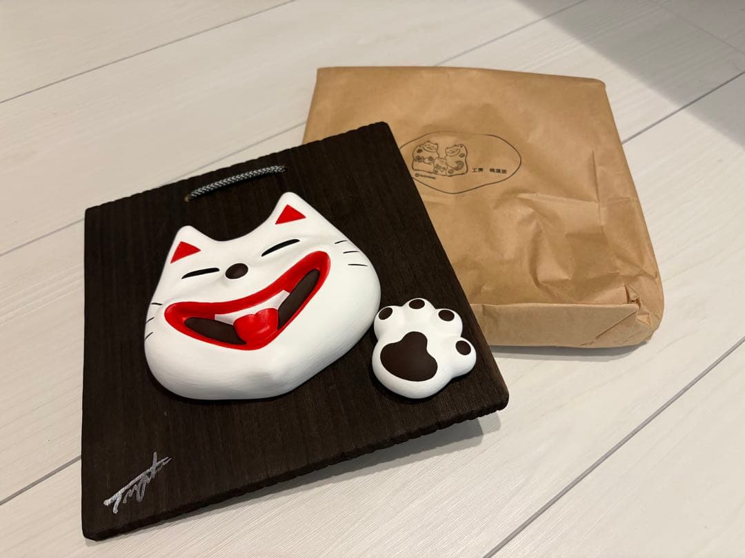 工房　輪葉葉　壁掛け猫