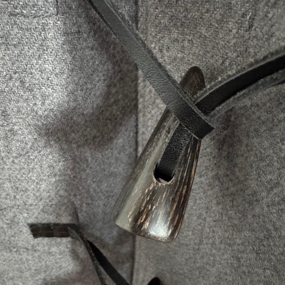 【極美品】ジェイプレス/スーパー100S二重織メルトンダッフルコート/グレー/L