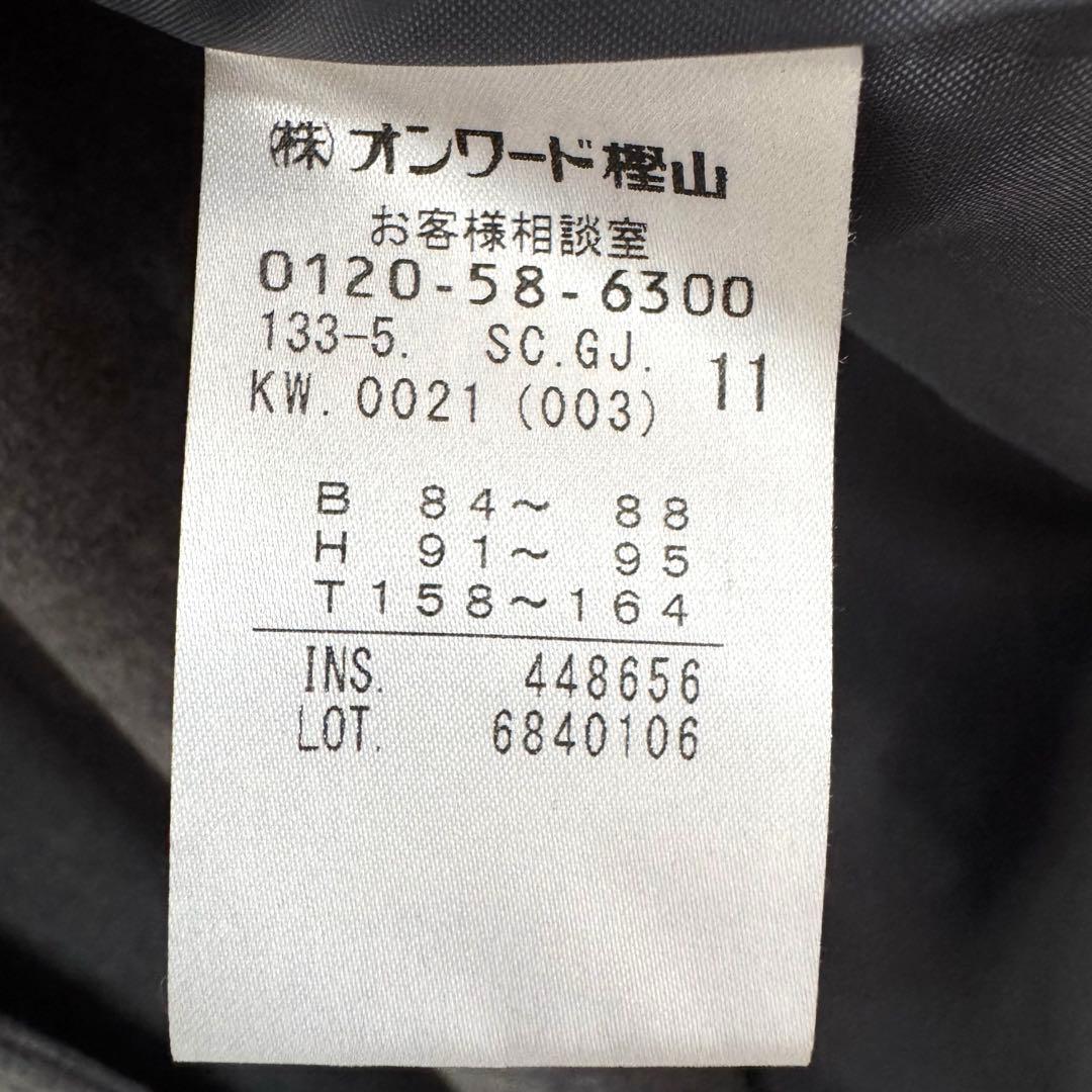 【極美品】ジェイプレス/スーパー100S二重織メルトンダッフルコート/グレー/L