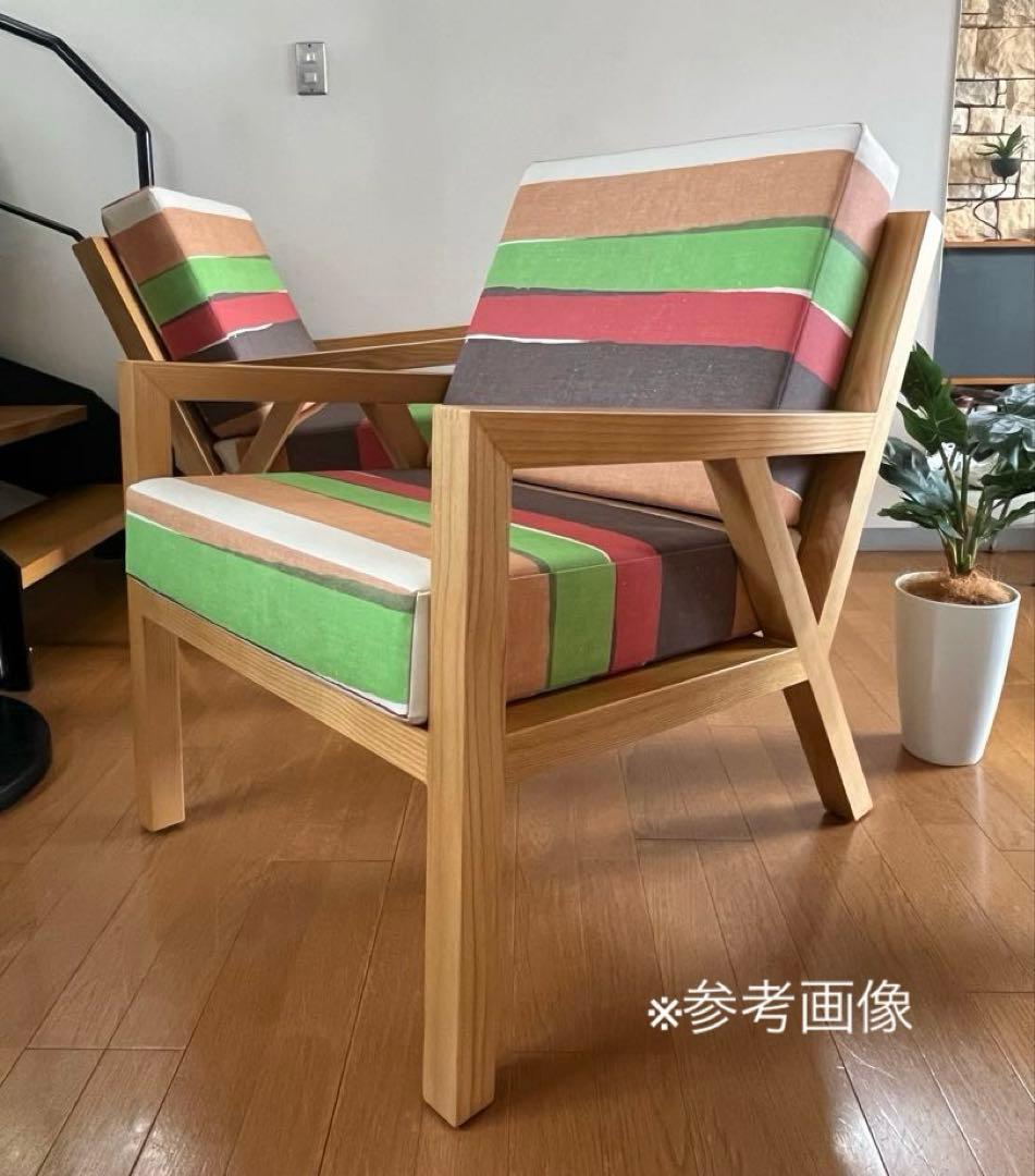 ハンバーガーチェア ② モダン　木製　椅子　カラフル　バーガーキング　美品