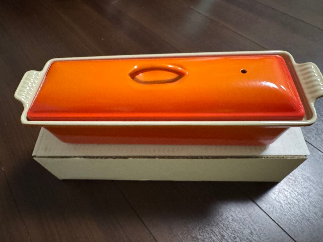 Le Creuset テリーヌ型　オレンジ レシピ本付き　32cm