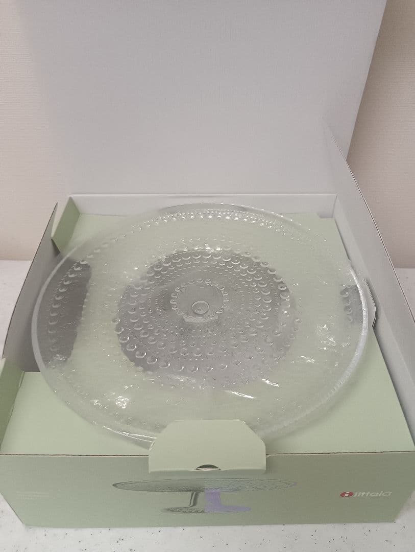 未使用  カステヘルミ ケーキスタンド 24cm クリア