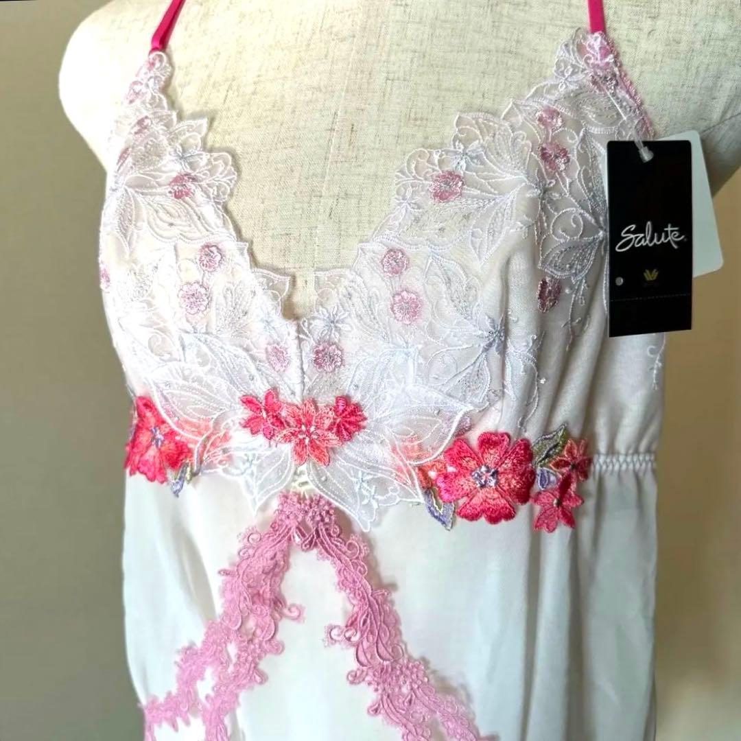 新品未使用タグ付　日本製ワコール上質ライン　サルートキャミソール＆ソングセットL