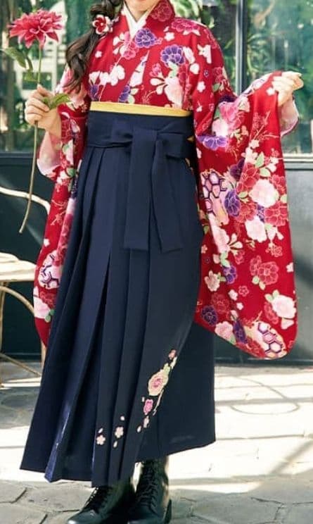 袴セット女の子150cm髪飾り付