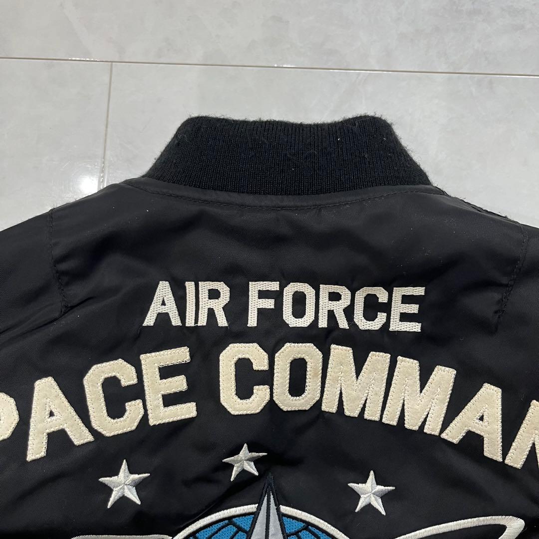 AVIREX エアフォース スペースコマンド フライトジャケット MA1 黒