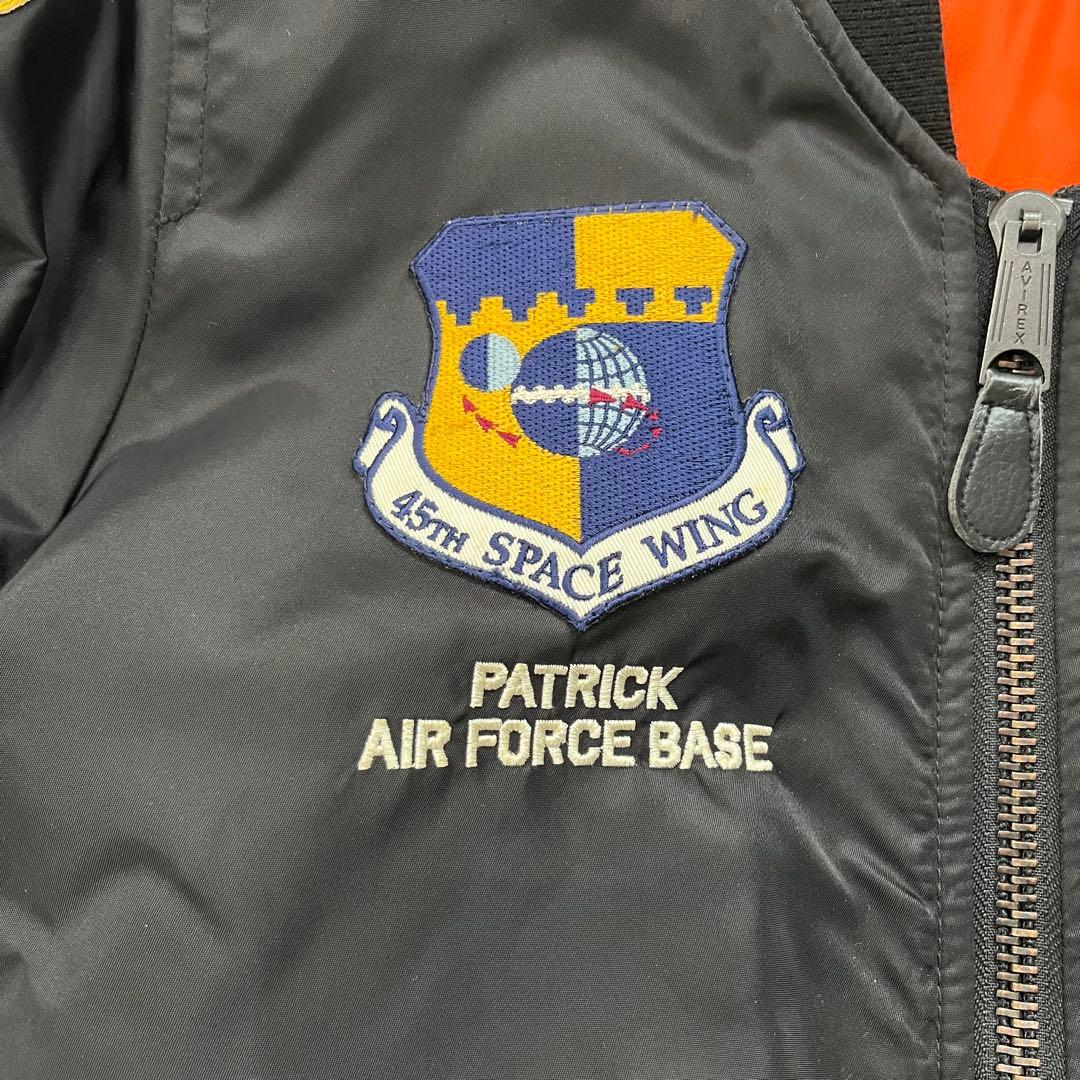 AVIREX エアフォース スペースコマンド フライトジャケット MA1 黒