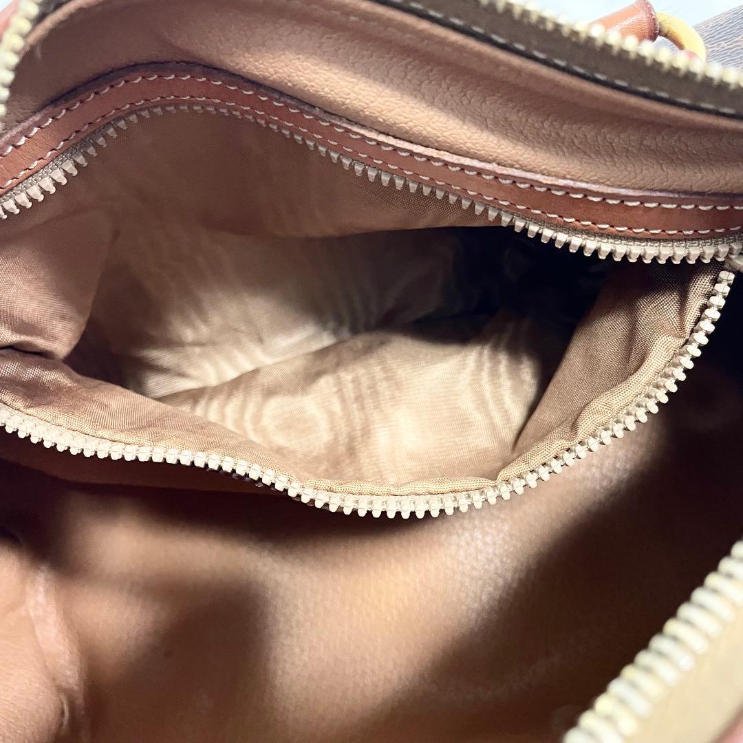 セリーヌ マカダム ハンドバッグ ミニボストンバッグ 筒型 大容量 多機能 ロゴ