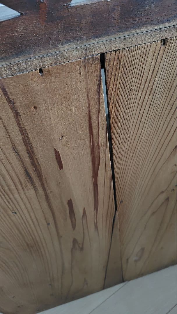 古家具　昭和レトロ　アンティーク 木製ガラス扉収納棚